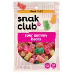 SNAK CLUB SOUR GUMMY BEAR 12CT