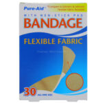 PURE-AID BANDAGE 30CT FLEXIBLE