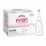 EVIAN 12/750 ML GLASS SPRING WATER