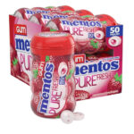 MENTOS GUM CURVY BTL STRAWBERY