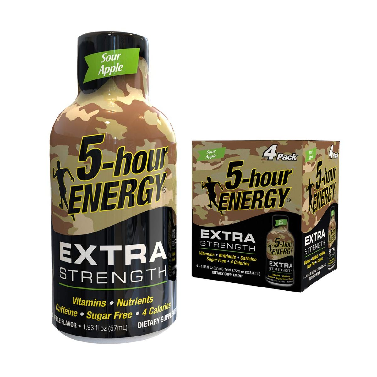 5-Hour, Extra Strength Sour Apple, 12 count, 1.93 oz - Image 1
