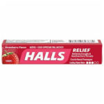 HALLS 20/9 DROPS STICK STRAWBERRY BX