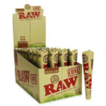 Raw, Organic Cone Rolling Papers, 32 count, 6 cones