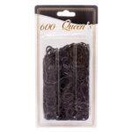 HAIR RUBBER BAND BLK/WHT 600CT