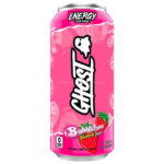GHOST 12/16 OZ ENERGY BUBBLICIOUS STRAWBERRY