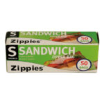 ECONO 50CT 6.5X5.8 ZIP SANDWICH BAGS